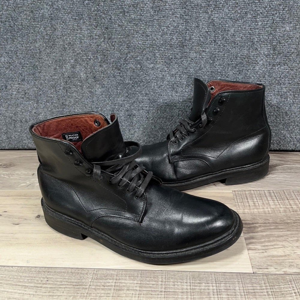 Allen Edmonds Higgins Mill Boot Men 9.5D Weatherproof Leather Black Dainite Sole